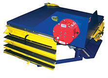 Custom corner tilter with hose reel attached