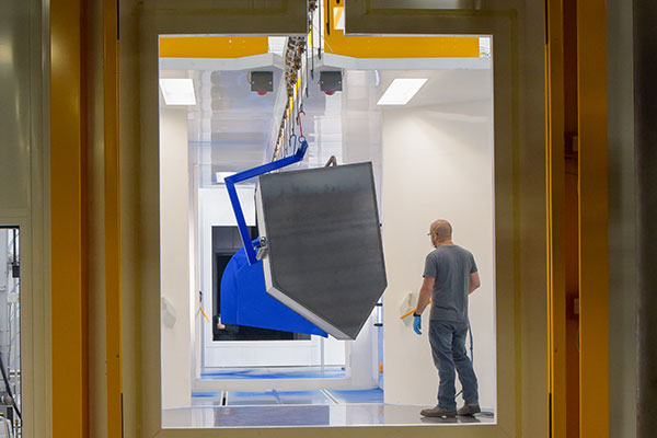 Powder coating line